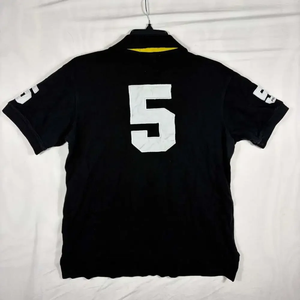 Polo Ralph Lauren Munich Germany Big Pony Classic Fit Polo Shirt Black Size M